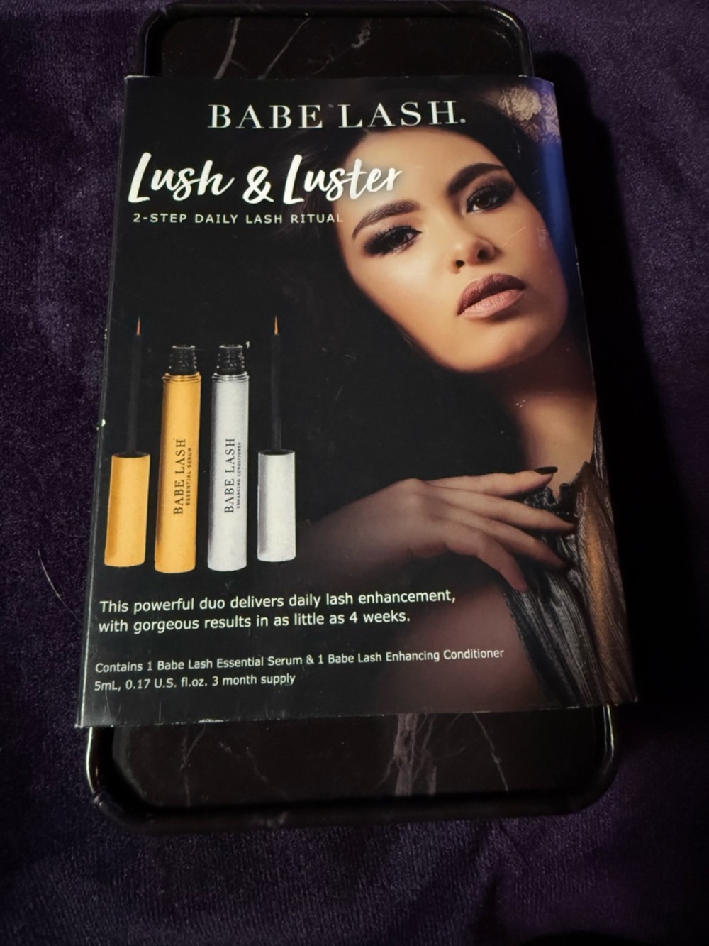 Babe Lash Lush & Luster 2-Step Daily Lash Ritual - Gold & White
